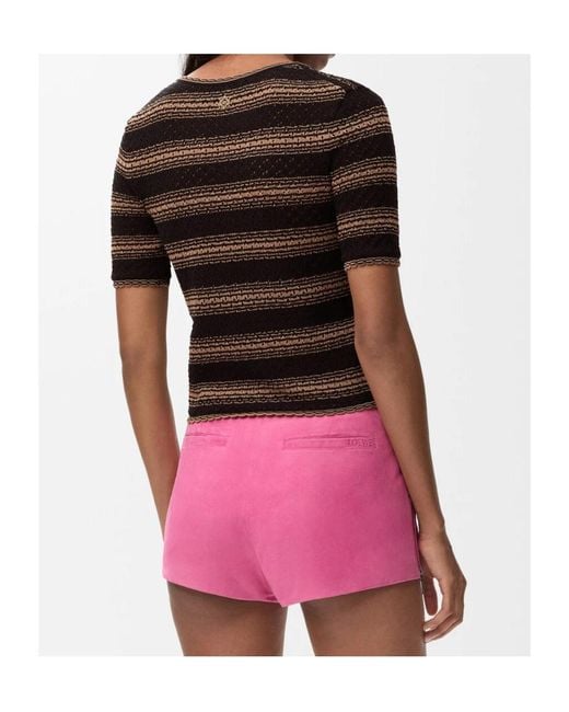 Loewe Black Short Sleeve Sweater
