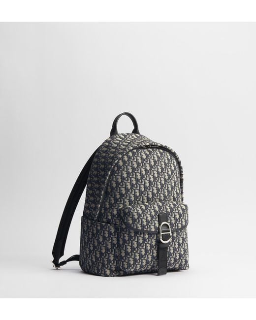 Dior Gray Zippered Backpack for men