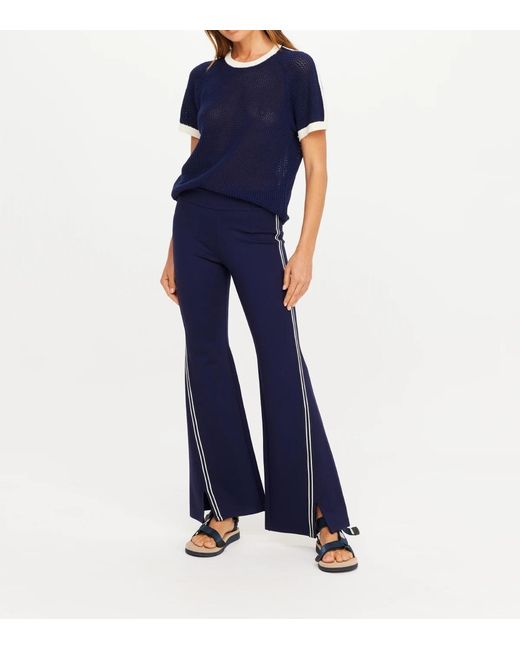 The Upside Blue Joyela Side-Stripe Trousers