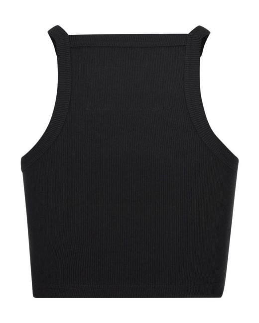 Givenchy Black 4G Plaque Cropped Tank Top