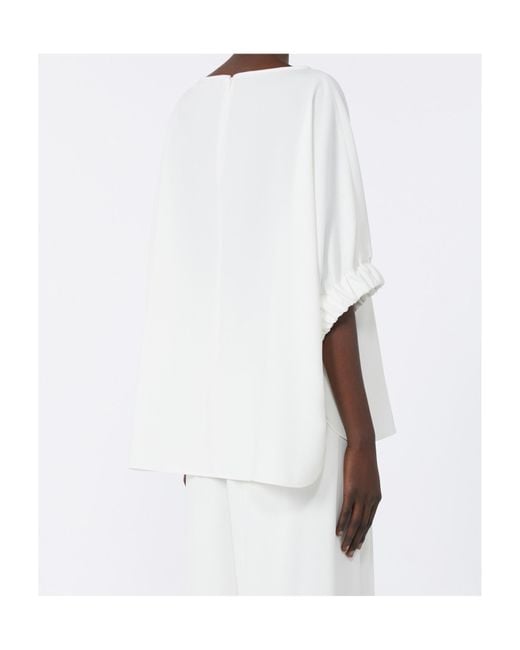 Max Mara White Cady Blouse