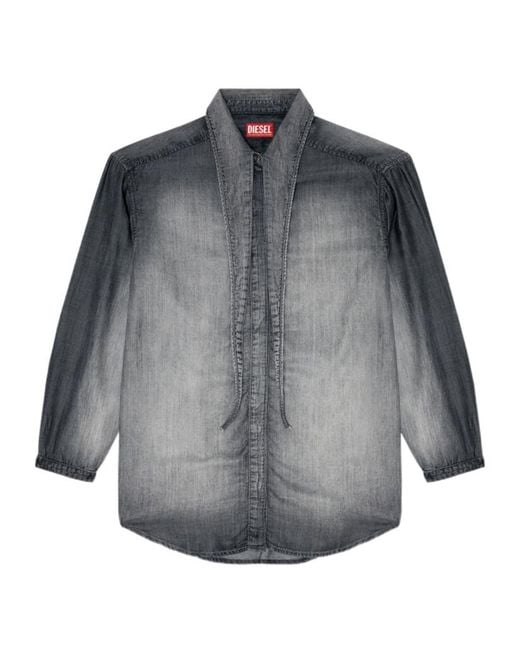 DIESEL Gray Denim Shirt