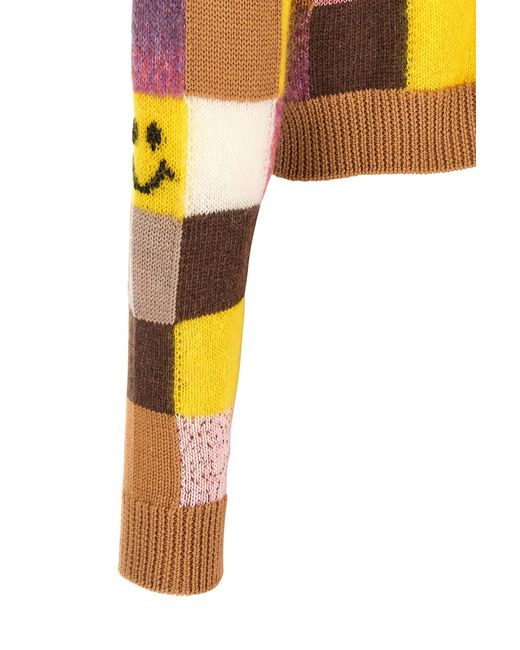 Moschino Orange Long-Sleeved Sweater