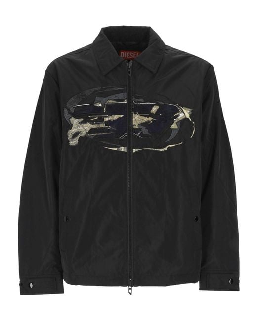 DIESEL Black J-Oachim-D-Padd Jacket for men