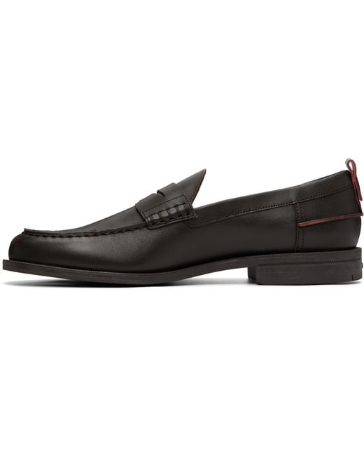 Boss Black Round-Toe Loafers for men