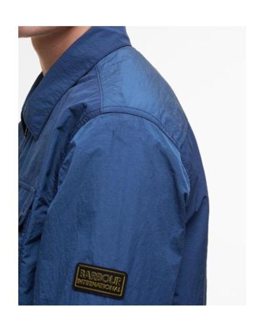 Barbour Blue Shirt-Style Casual Jacket for men