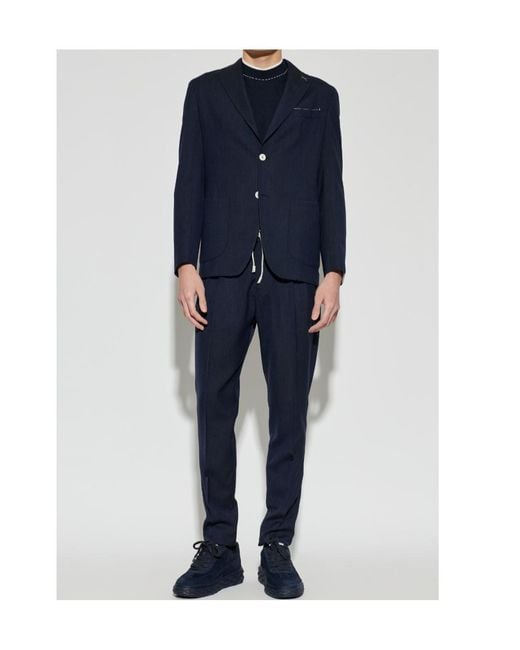 Eleventy Blue Two-Piece Tailored Suit for men