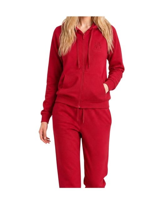 ARMANI EXCHANGE Red Zipper Sweatshirt