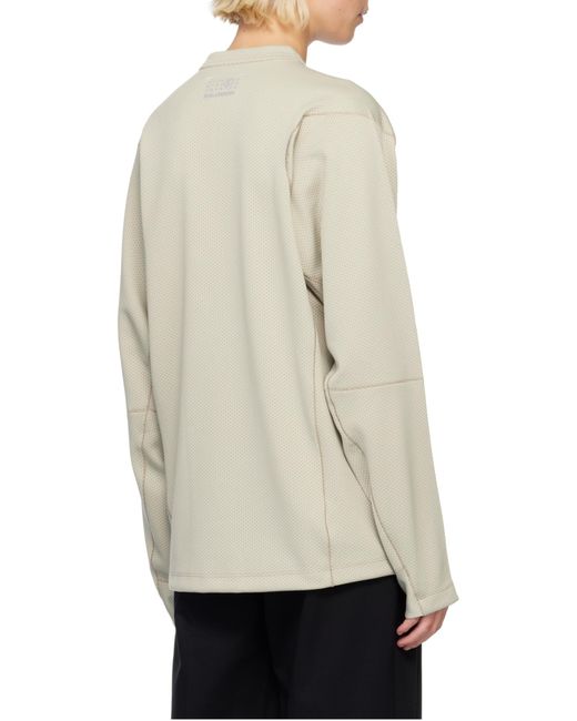 MM6 MAISON MARGIELA X SALOMON White Logo-Print Long-Sleeve Sweater
