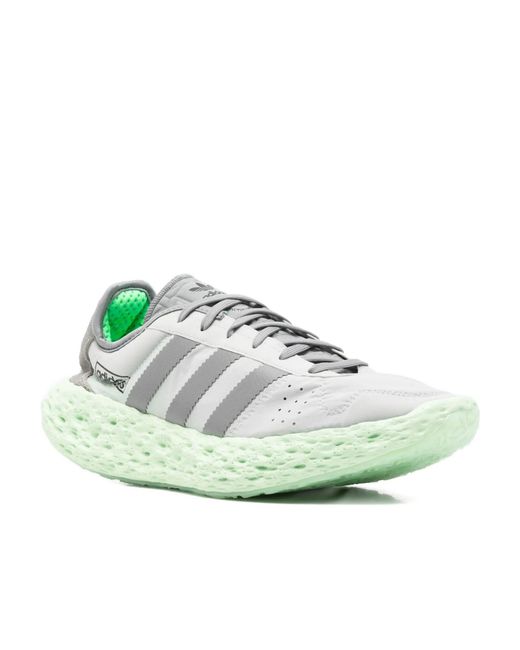 Adidas Originals Green Lace-Up Sneakers for men