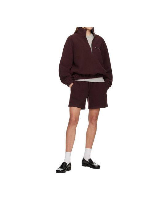 Rier Red Wool Fleece Sweatshirt for men