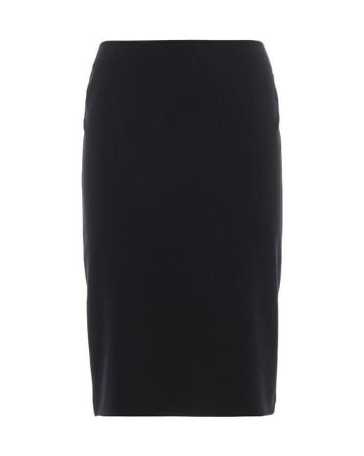 Emporio Armani Black High-Waist Pencil Skirt