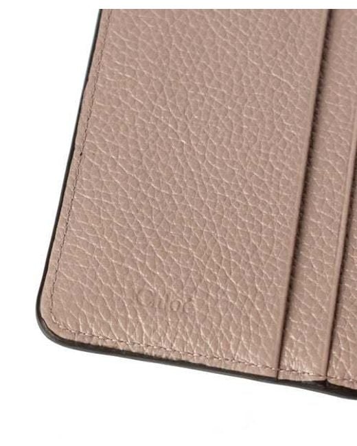 Chloé Natural Alphabet Small Trifold Wallet