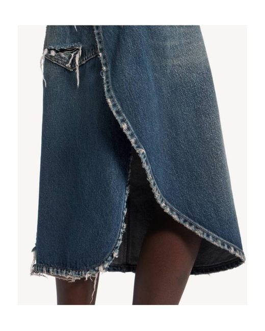 Balenciaga Blue Distressed Tulip Bermuda Shorts