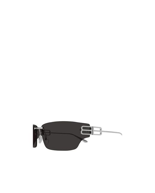 Balenciaga White Eyewear Rectangle Frame Sunglasses for men