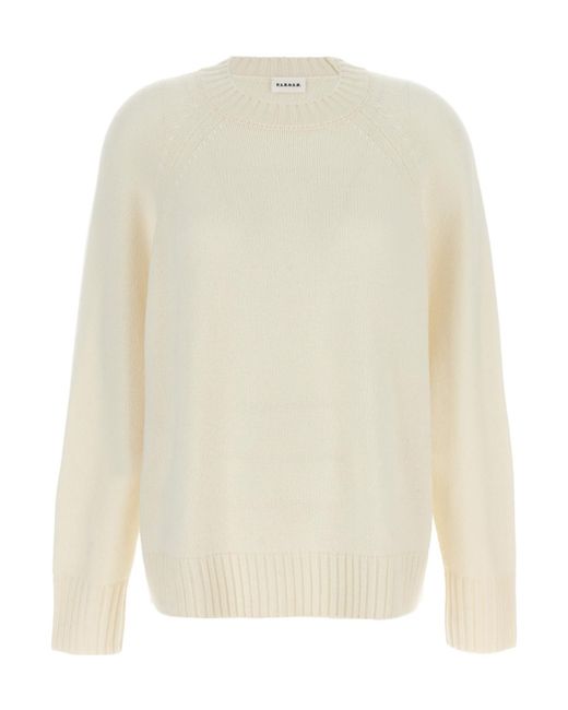 P.A.R.O.S.H. White Crewneck Long-Sleeve Sweater