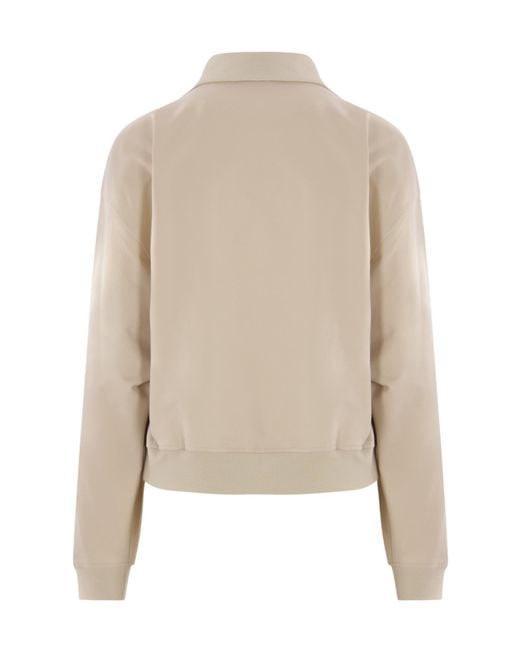 Brunello Cucinelli Natural Couture Interlock Zipped Sweatshirt