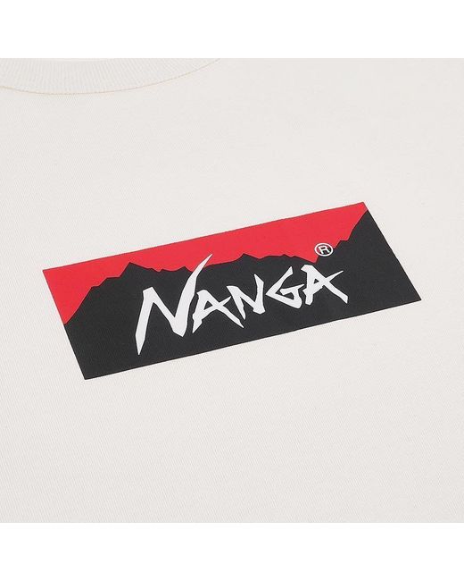 NANGA White Box Logo Long-Sleeve T-Shirt for men