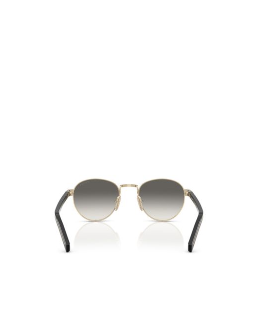 Prada Metallic Eyewear Round Frame Sunglasses