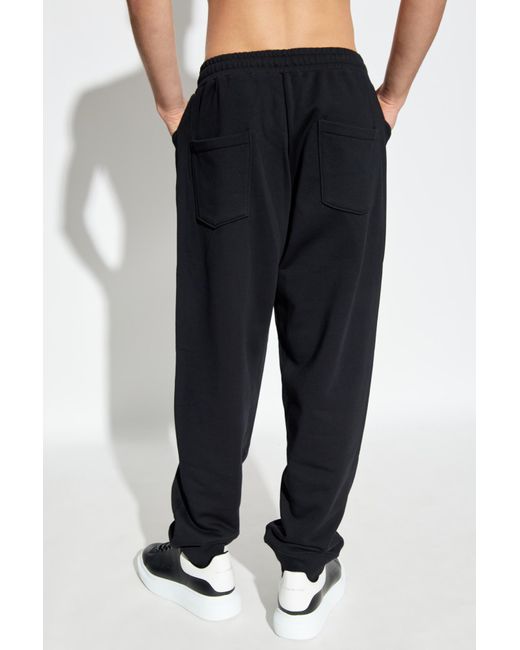 Moschino Blue Zip Pocket Elasticated Waistband Trousers for men