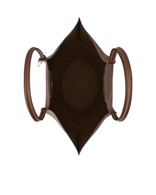 Tod's Brown Medium Bux Top Handle Bag