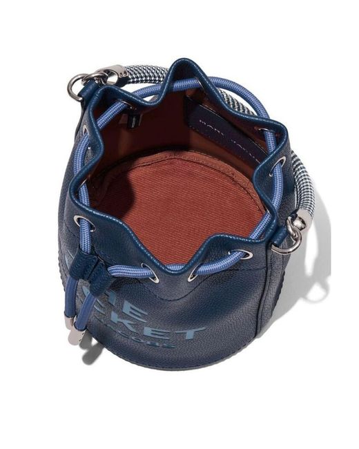 Marc Jacobs Blue The Leather Bucket Bag