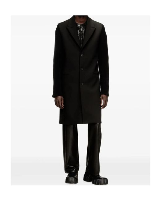 DIESEL Black Coat for men
