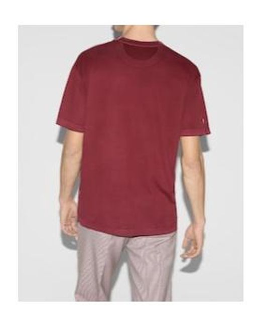 Gucci Red Cotton Jersey T-Shirt With Print for men