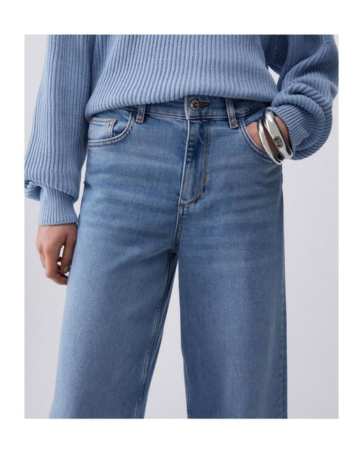 Liu Jo Blue Cropped Flared Jeans