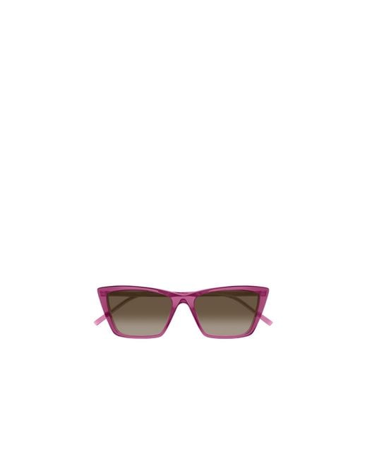 Saint Laurent Green Eyewear Cat Eye Frame Sunglasses