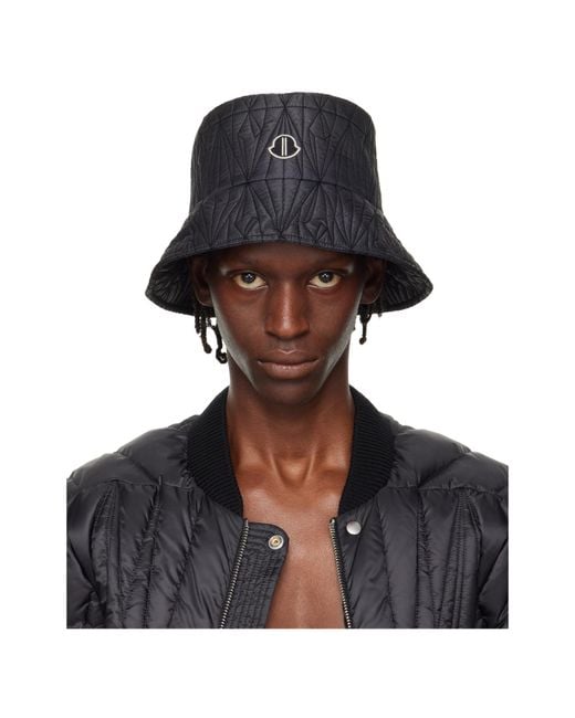 Moncler Brown Collaboration Embroidered Logo Bucket Hat for men