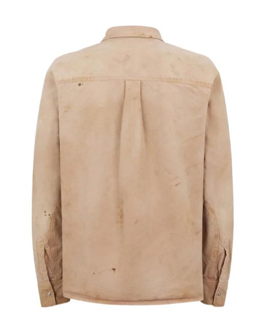 DSquared² Natural Garment Dyed Carpenter Shirt for men