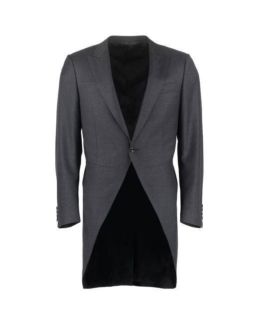 Canali Black Single-Breasted Long-Sleeve Jacket for men