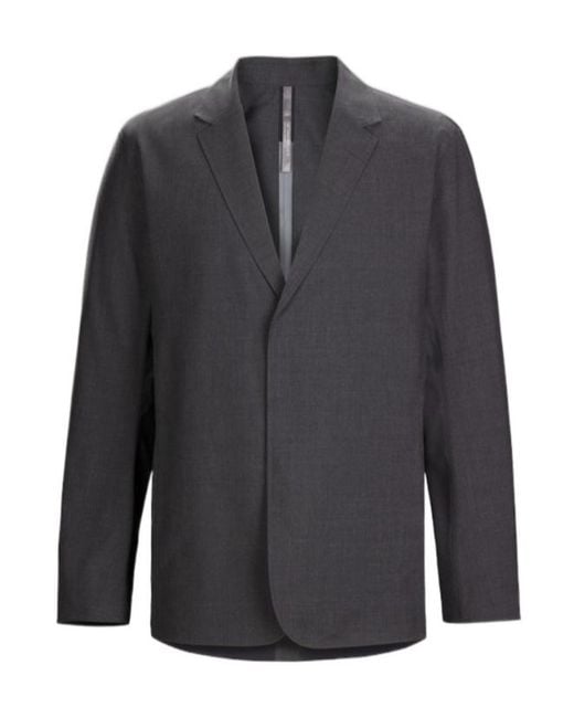 Veilance Gray Convex Wool Blazer for men
