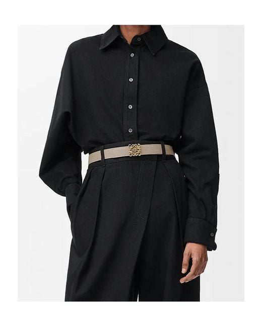 Loewe White Reversible Anagram Belt