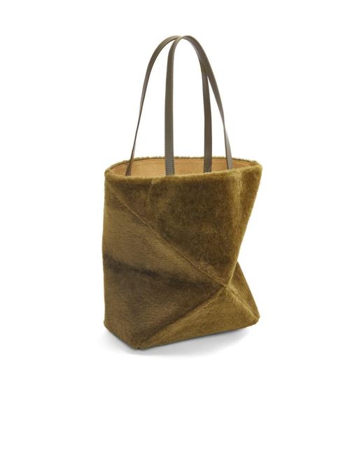Loewe Natural Puzzle Fold Medium Tote Bag