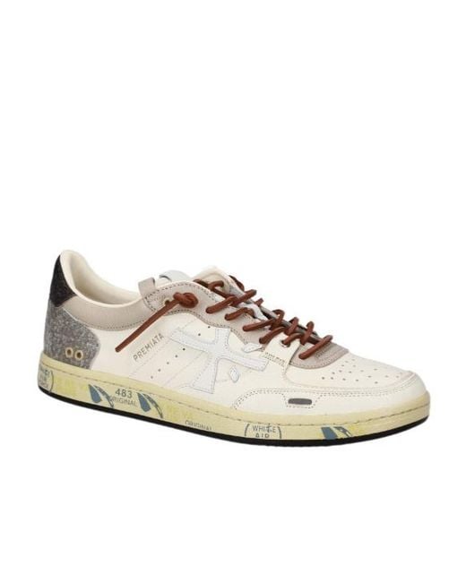 Premiata White Bskt Clay 8163 for men