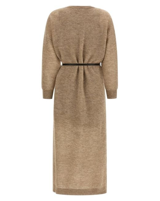 Brunello Cucinelli Natural 'Sparkling' Dress