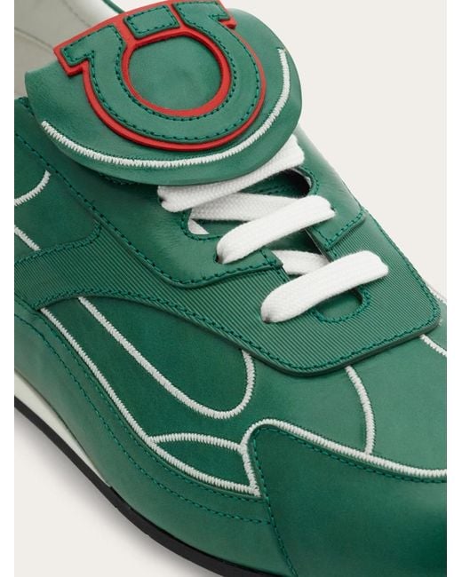 Ferragamo Green Low-Top Sneaker for men
