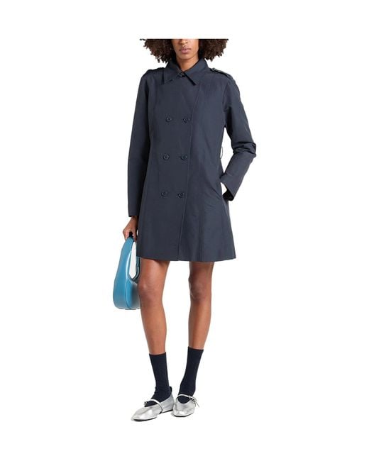 MAX&Co. Blue Classic Long Trench Coat