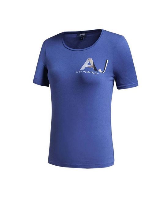 Armani Jeans Blue Logo T-Shirt