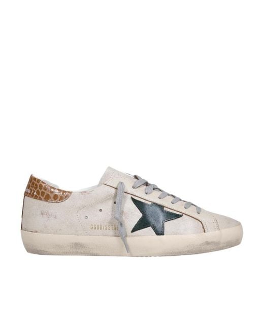 Golden Goose Deluxe Brand Gray Superstar Low-Top Sneakers for men