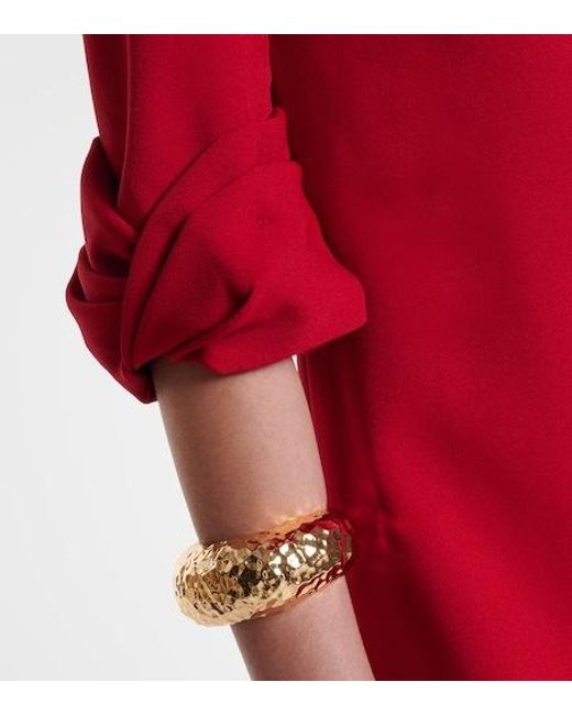 Safiyaa Red Danica Crêpe Gown