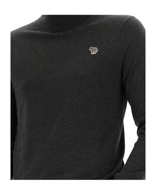 Paul Smith Black Ps Paul Smith Zebra Roll Neck Jumper for men