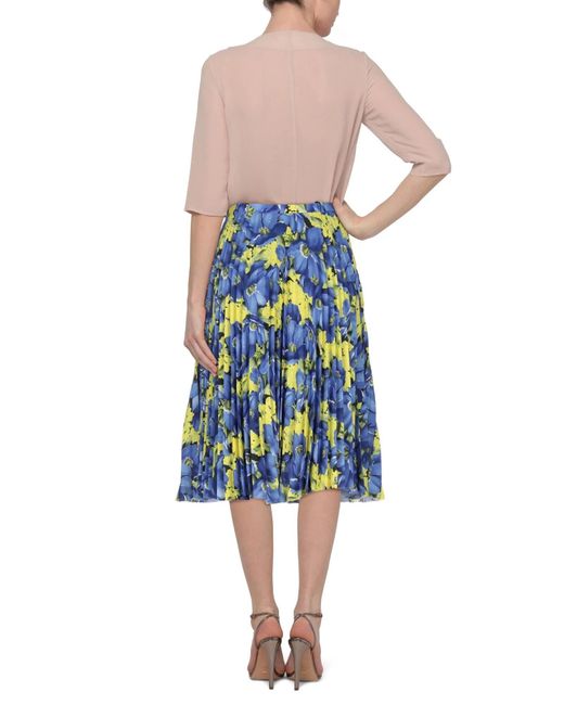 Balenciaga Blue Floralprint Dress