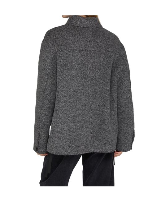 Loewe Gray Work Style Wool Jacket