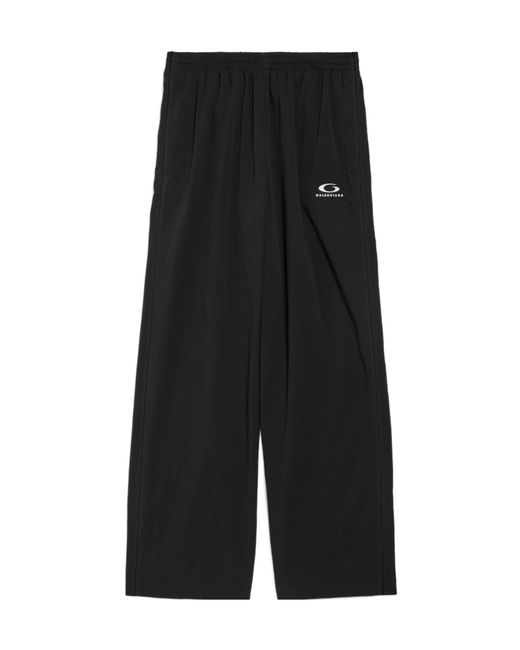 Balenciaga Black Loop Sport Logo Track Pants for men