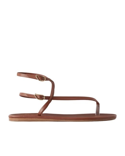 Ancient Greek Sandals Brown Kallisti Leather Sandals
