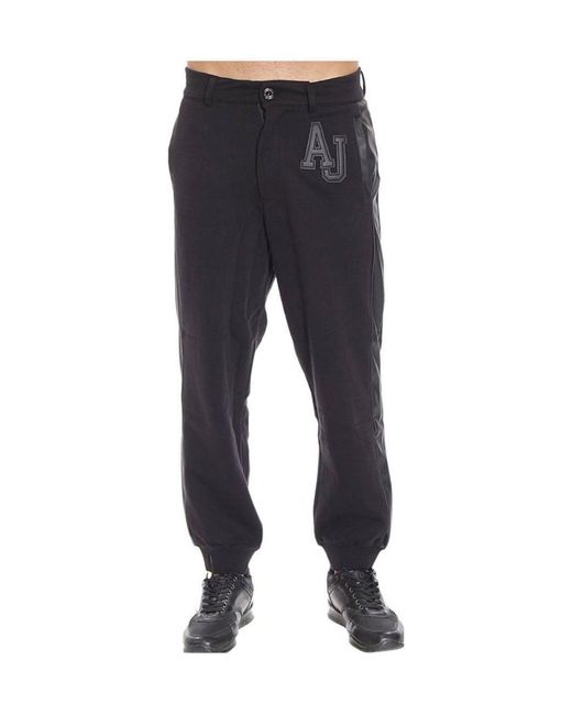 Armani Jeans Blue Logo Casual Pants for men