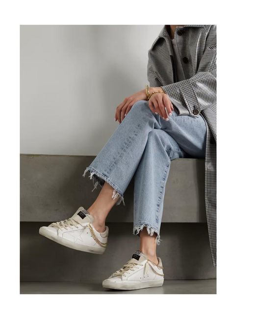 Golden Goose Deluxe Brand White Superstar Imitation Casual Sneakers